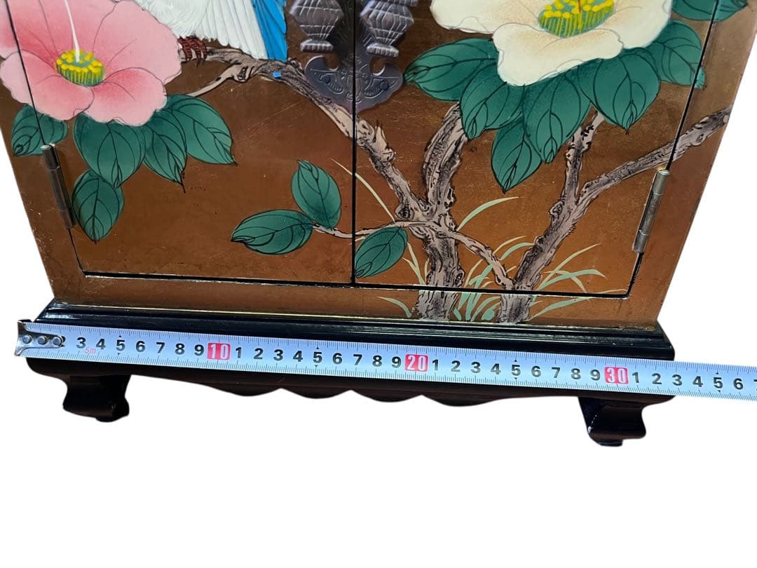 鏡台 化粧台 小物入 6段 引出収納 収納棚 木工芸 レトロ アンティーク 中国