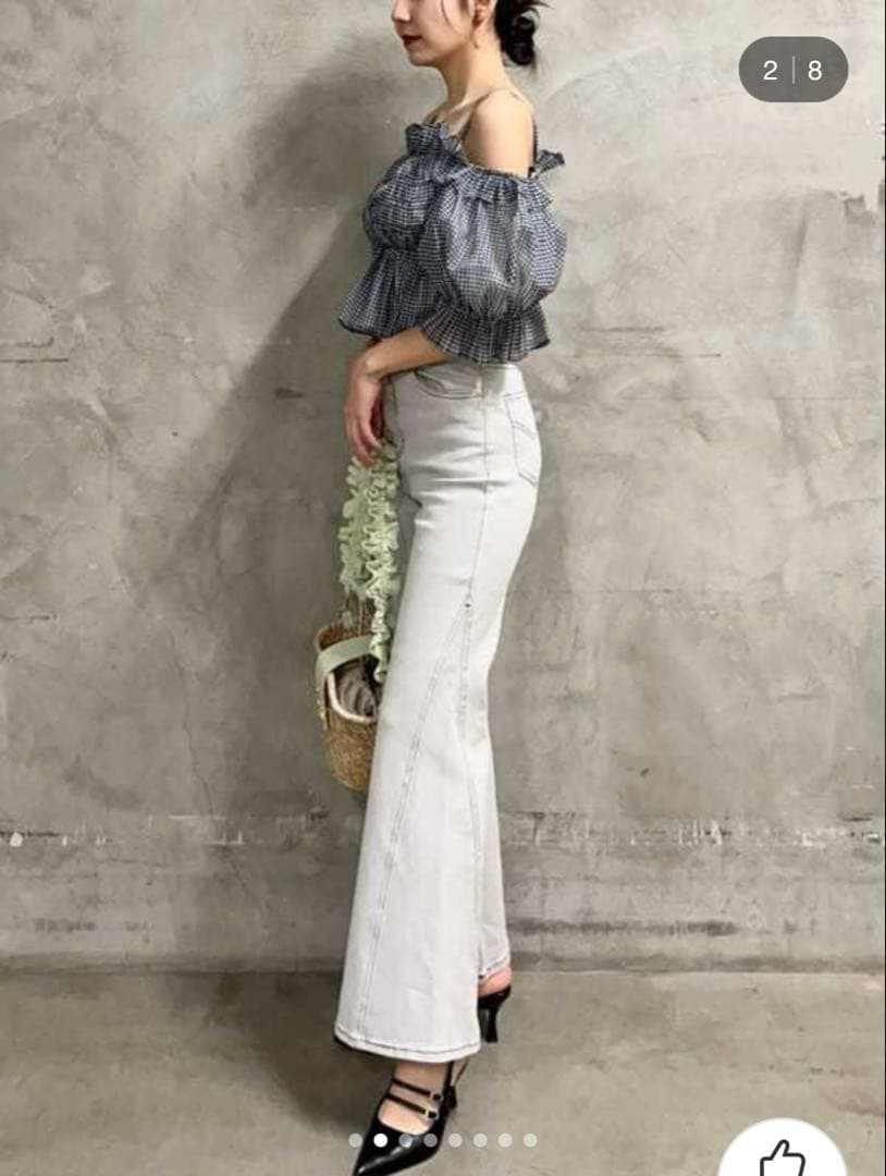 C*ん様 【SNIDEL】Sustainableギャザーオフショルブラウス