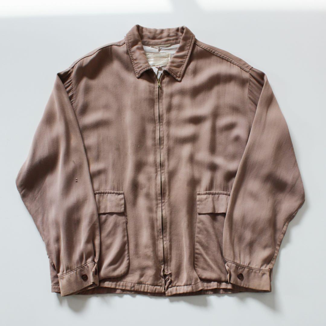 50s campus レーヨン　ギャバジン　ジャケット ビッグサイズ