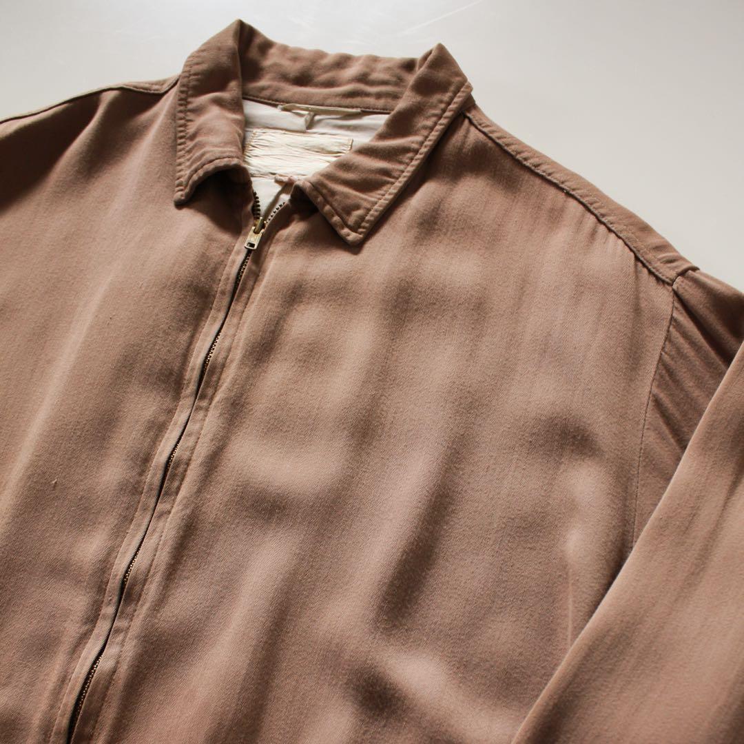 50s campus レーヨン　ギャバジン　ジャケット ビッグサイズ