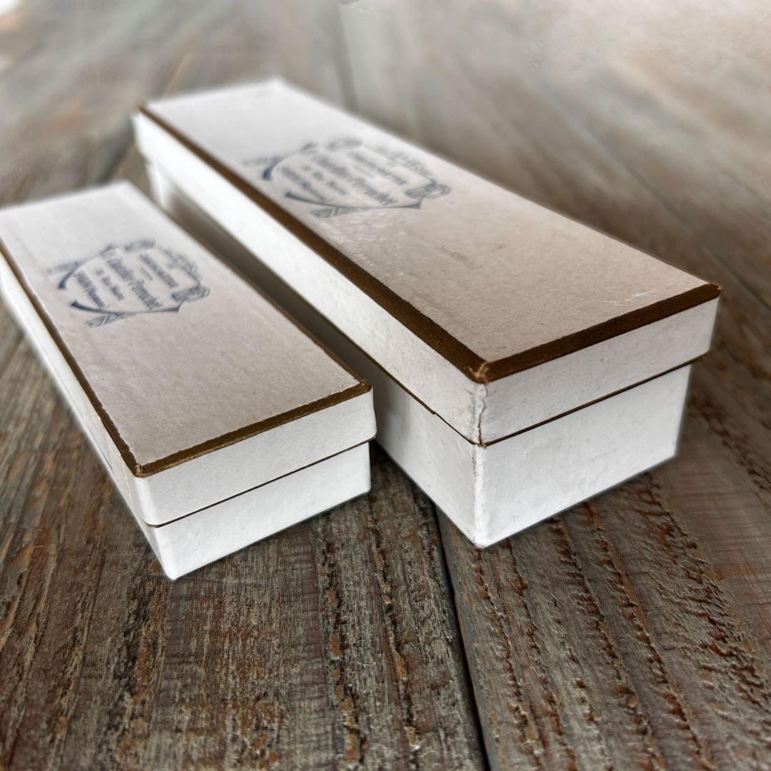 フランス アンティーク 時計師の紙箱 2点セット 店名入り