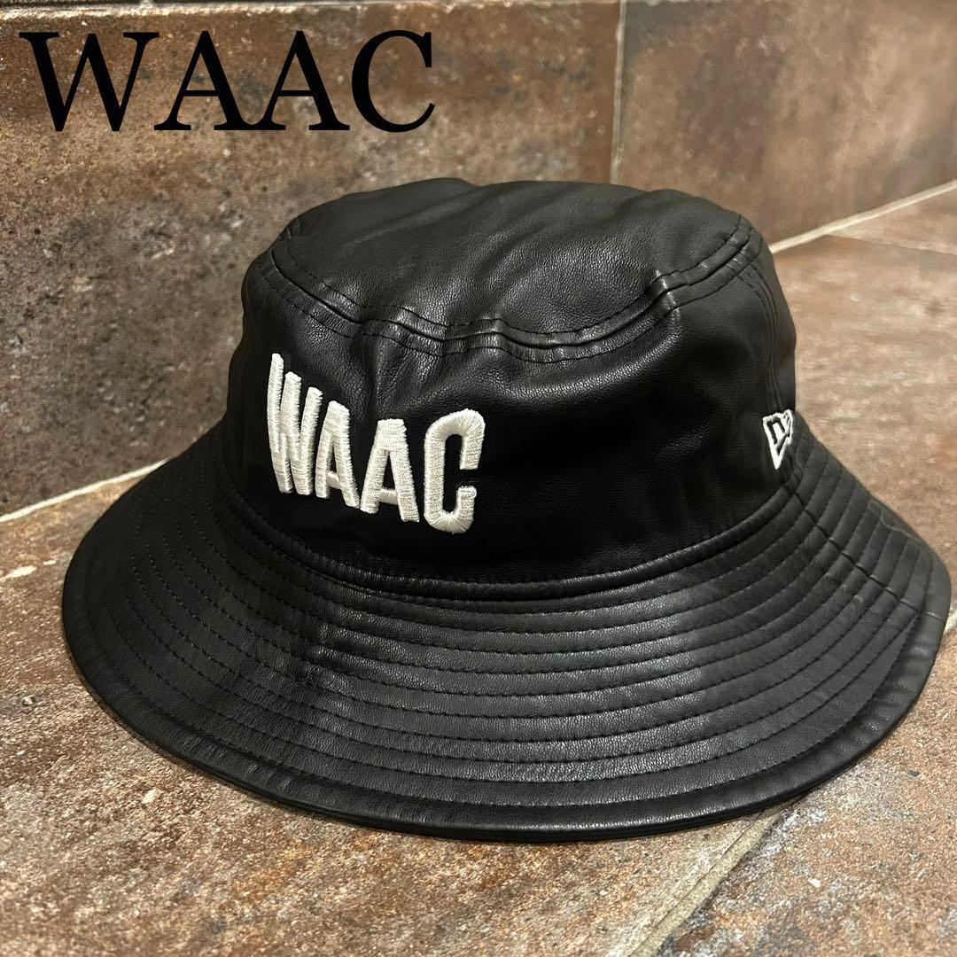 WAAC New Era（ニューエラ）コラボレーション　レザーバケットハット