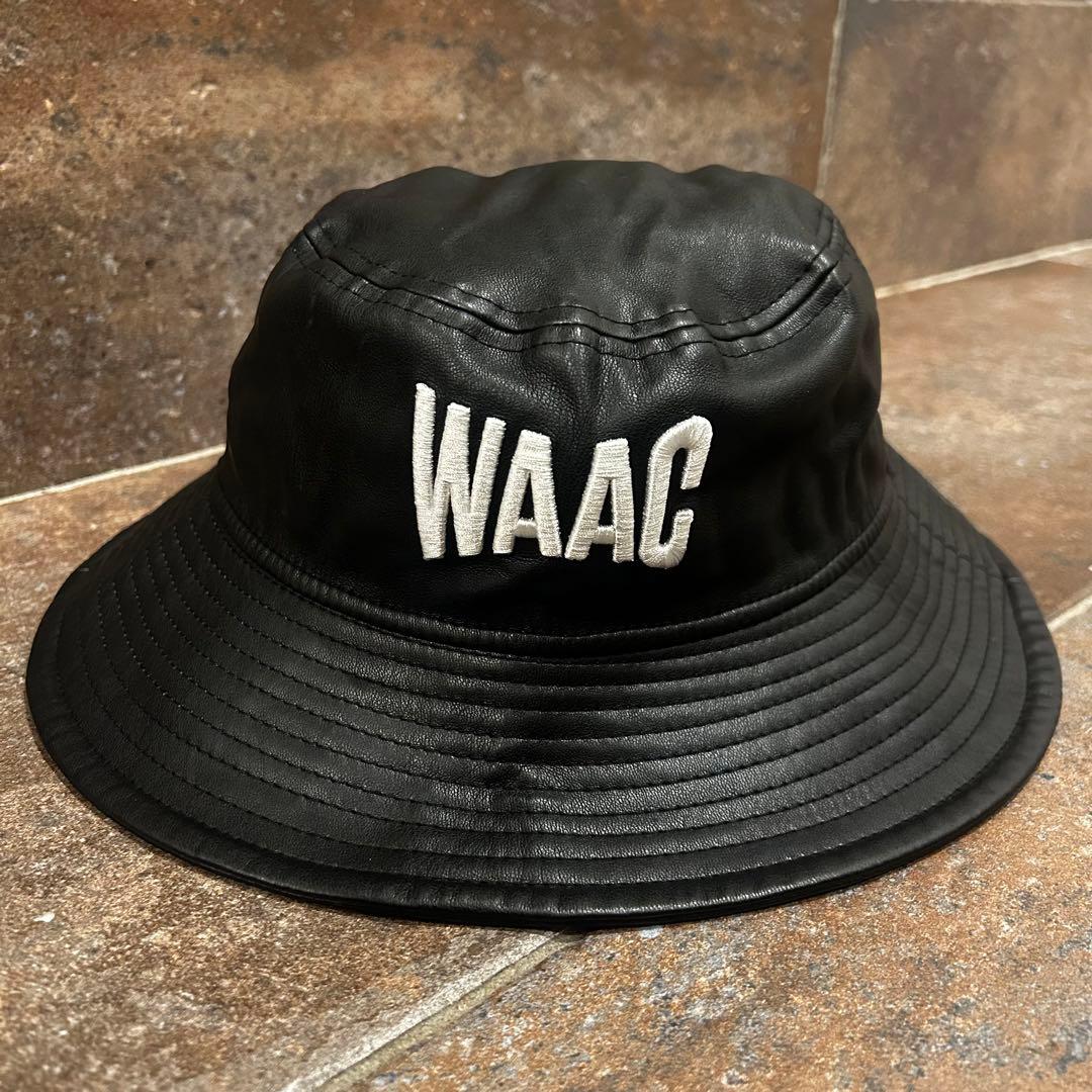 WAAC New Era（ニューエラ）コラボレーション　レザーバケットハット