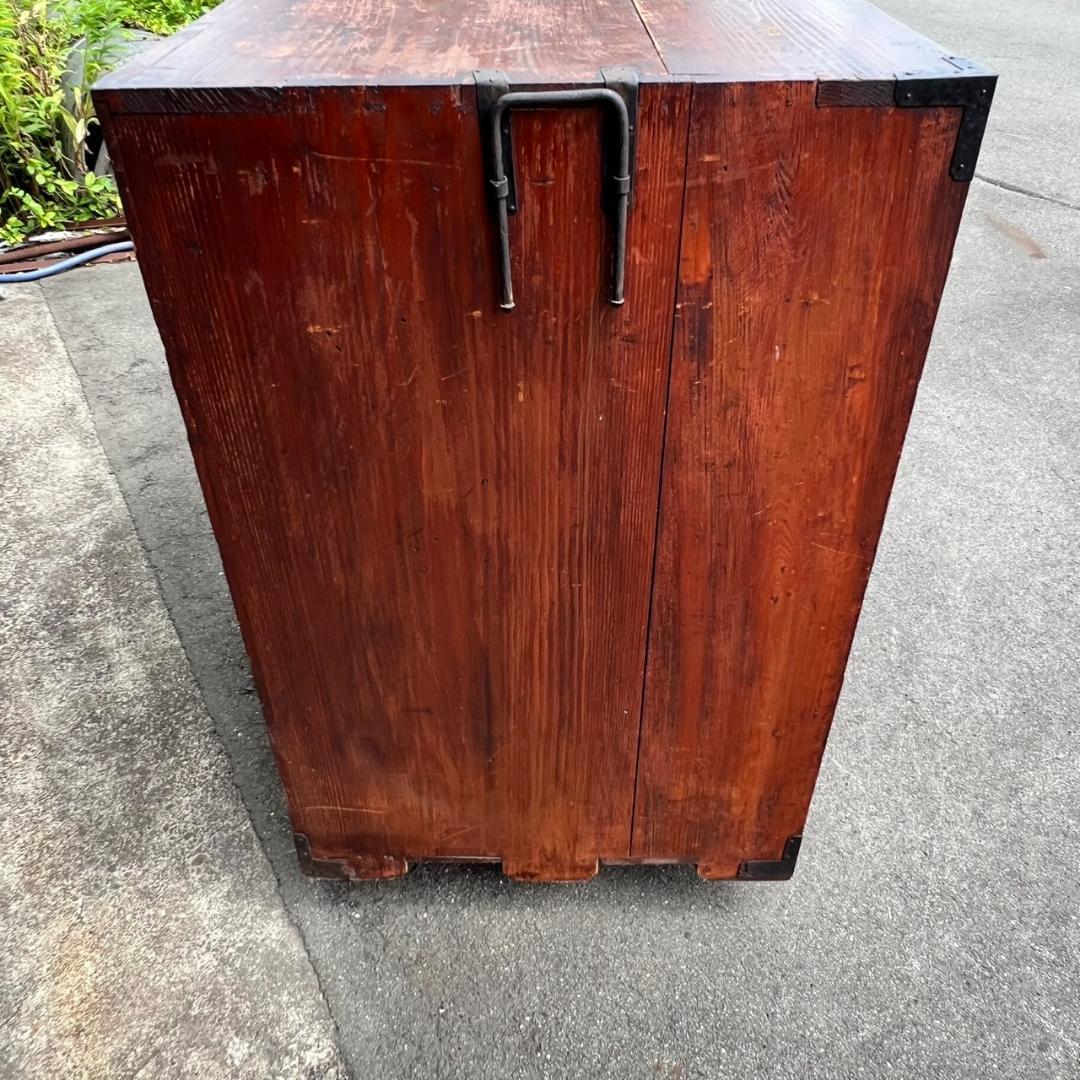 衣装箪笥　時代物　旧家より引受　使用感・ダメージあり　【たのメル便♪】