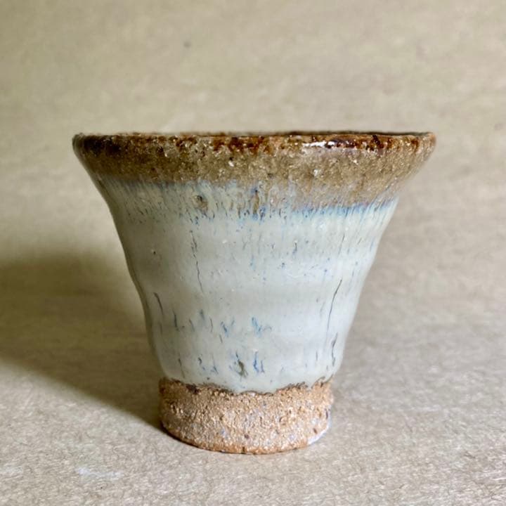 斑唐津皮鯨ぐい　唐津焼　ぐい呑　焼物　酒器　陶器