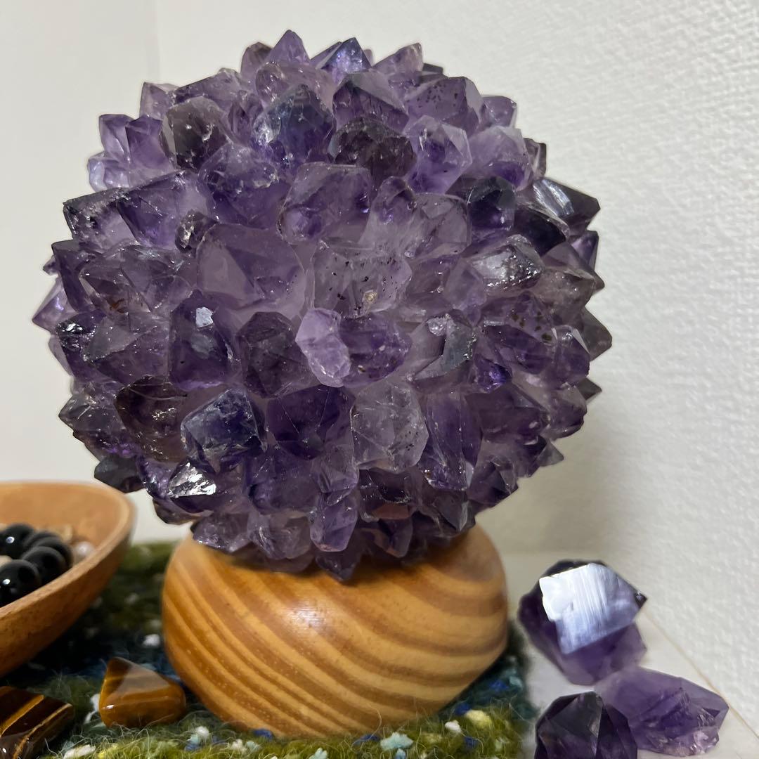 アメジスト 球体 インテリア装飾