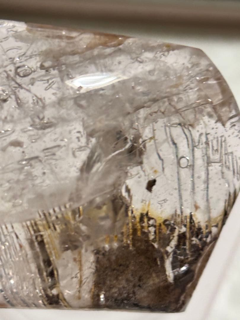 水入り水晶　キラキラ　大きめ　天然石