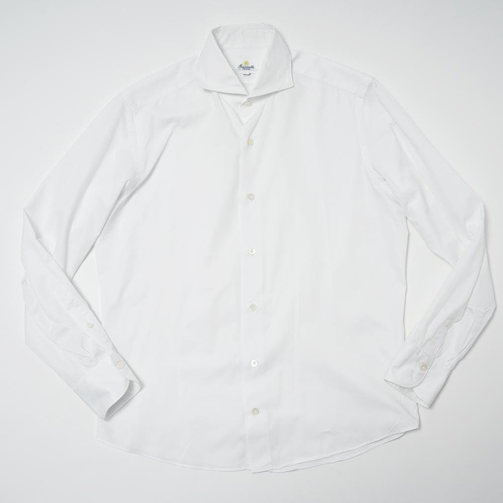 giannetto ジャンネット コットン 長袖シャツ ホワイト 41