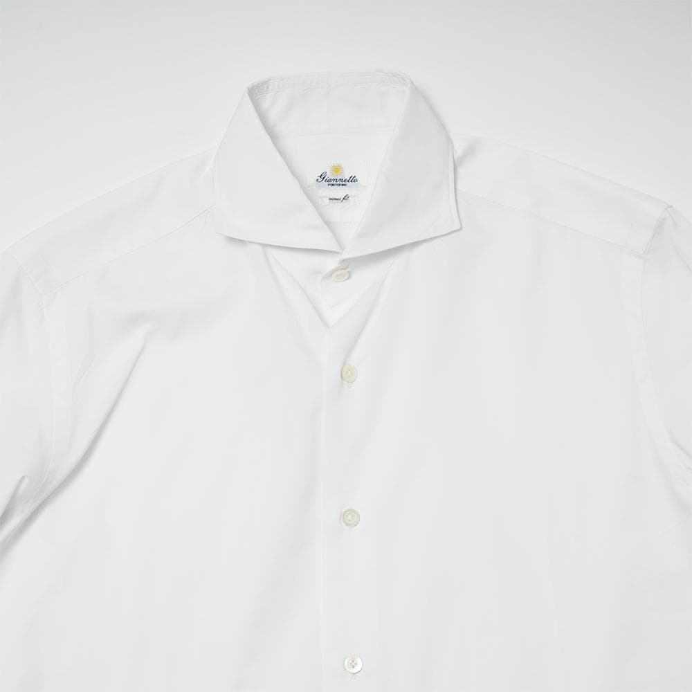 giannetto ジャンネット コットン 長袖シャツ ホワイト 41