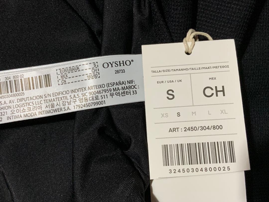 【OYSHO】フロントVカットピケ生地ワンピース水着/Sサイズ