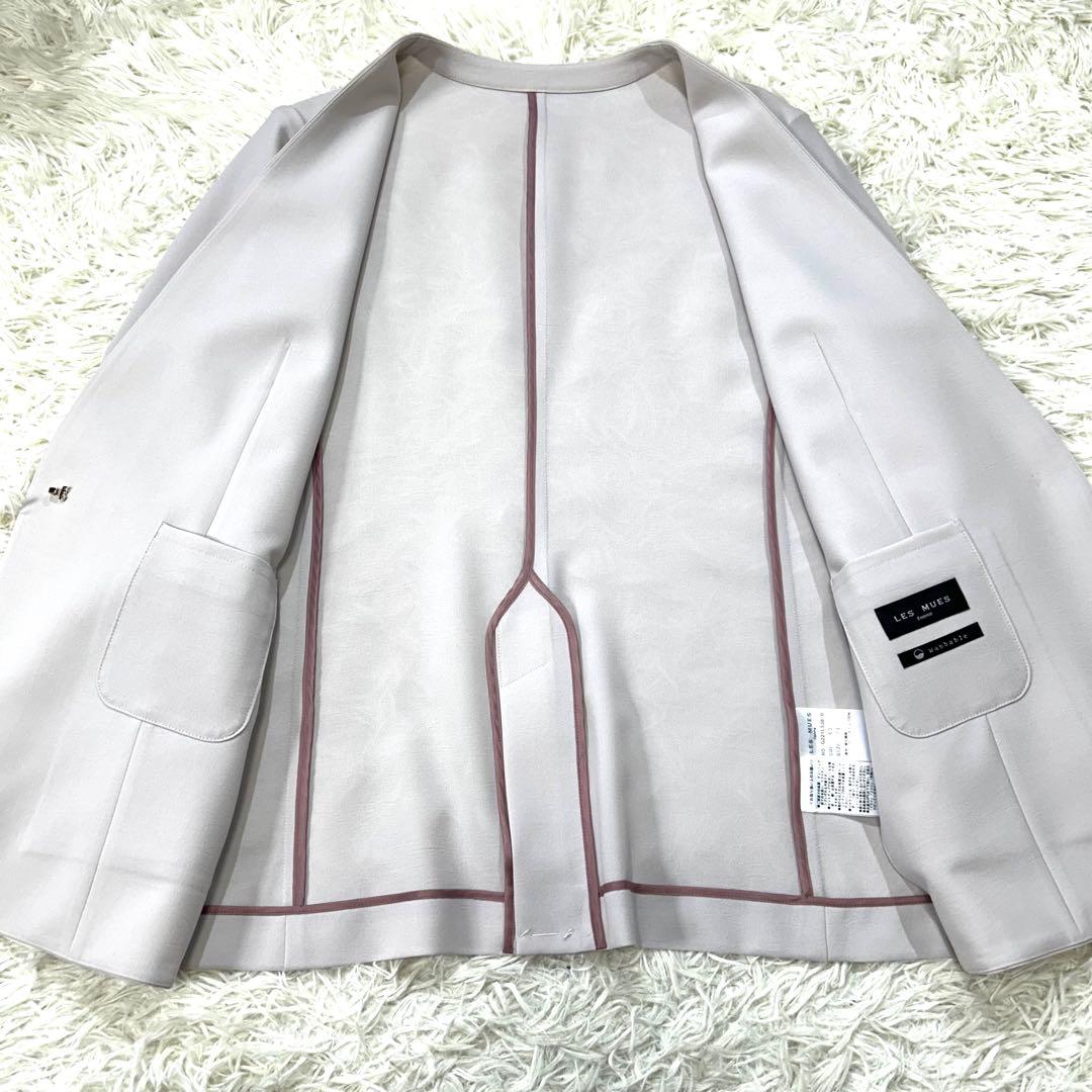 AOKI【未使用タグ付♡洗える♪】ノーカラースーツセットアップ　パンツ　Lサイズ