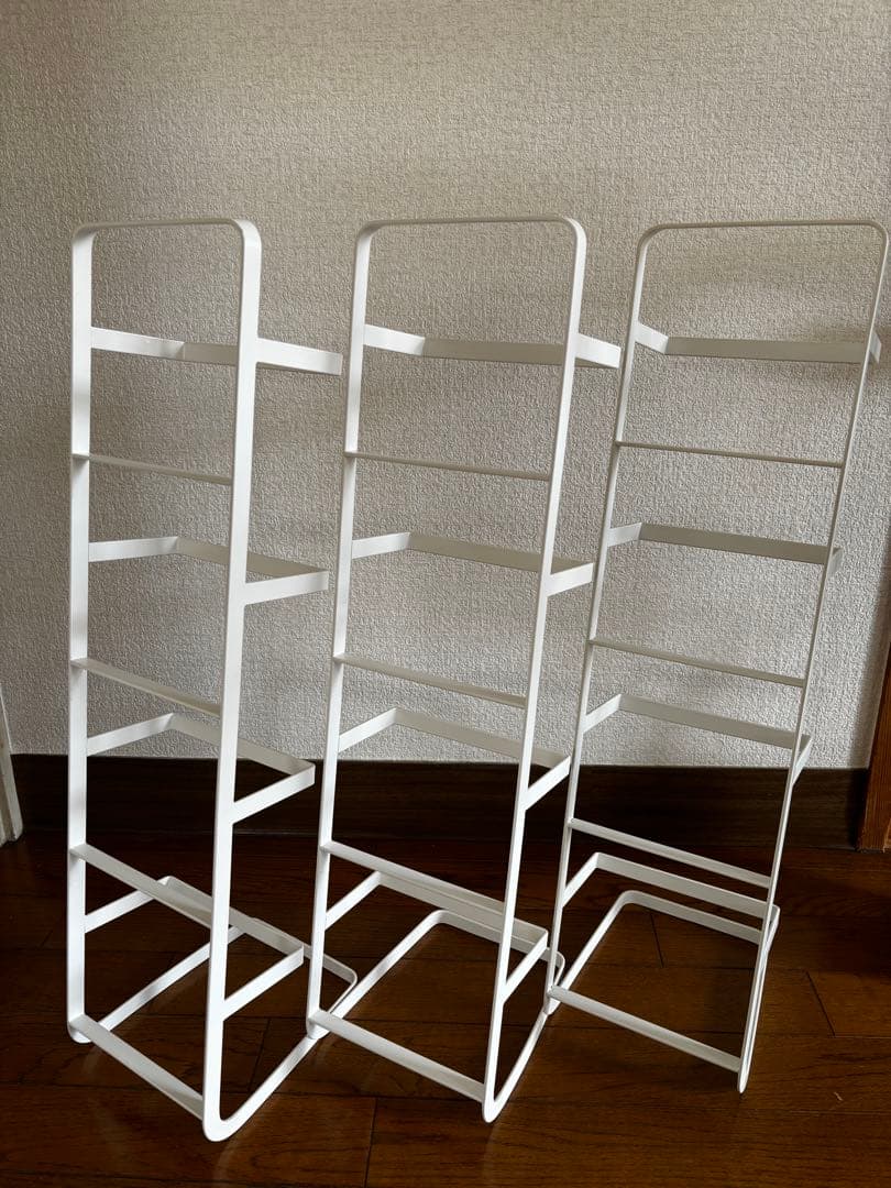 tower CDラック3つセット　ホワイト　山崎実業