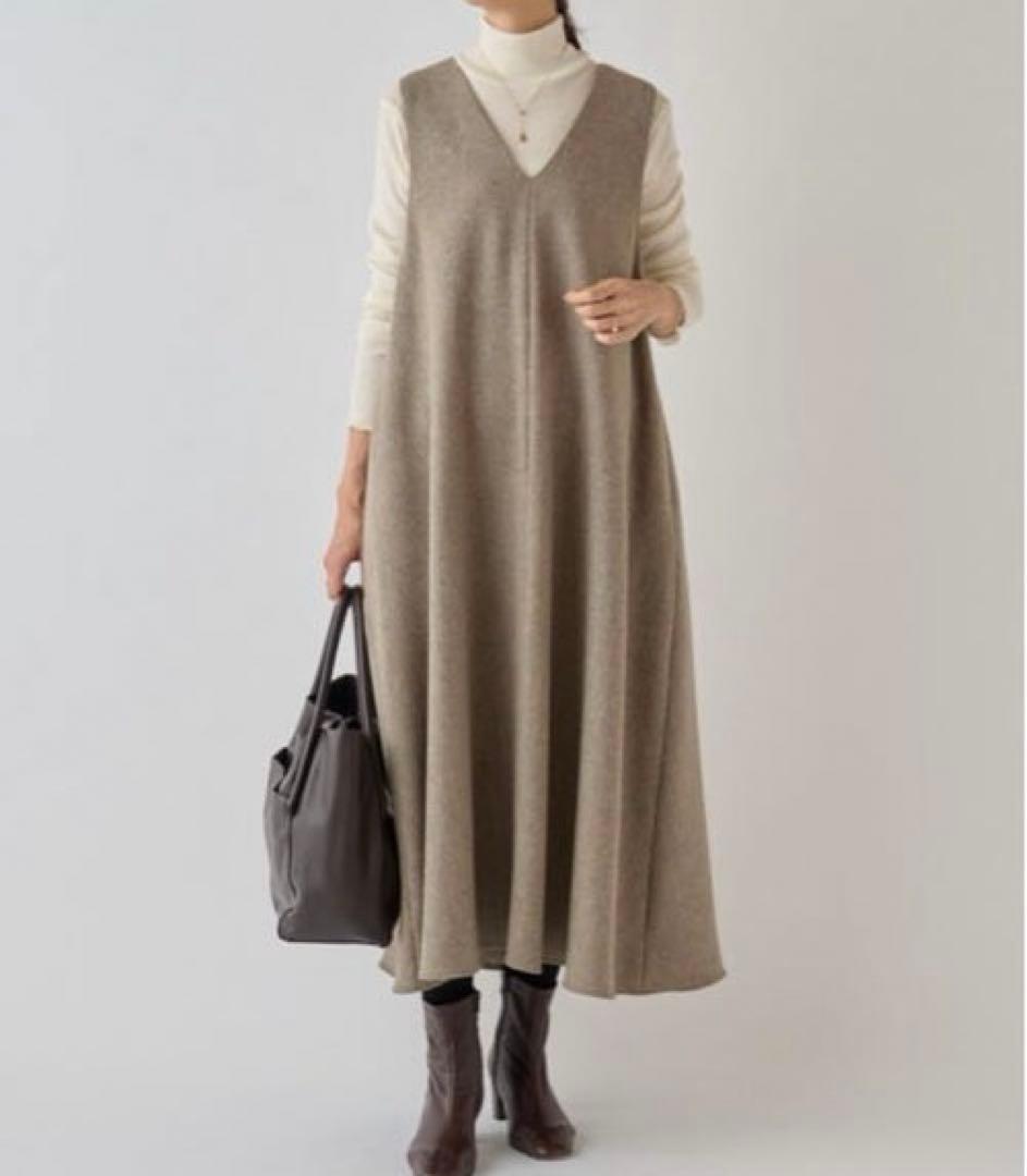 BEARDSLEY　カラーネップジャンパースカート