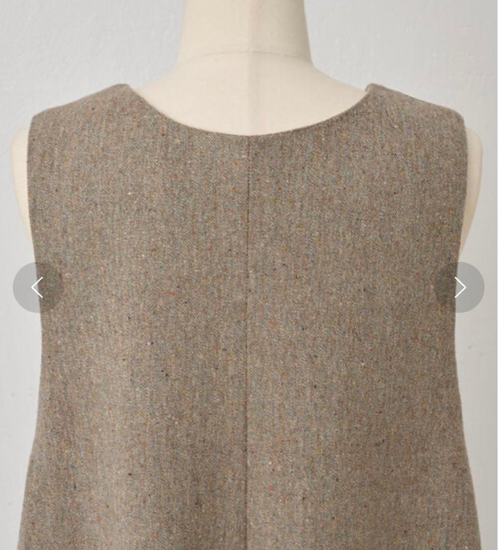 BEARDSLEY　カラーネップジャンパースカート