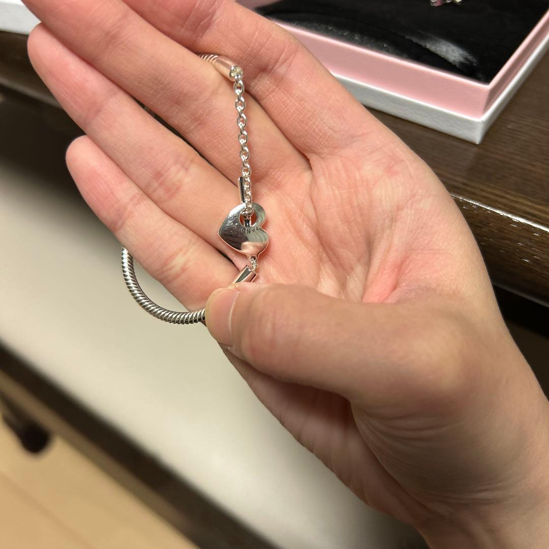 Pandora ハート チャーム ブレスレット スティッチ チャーム
