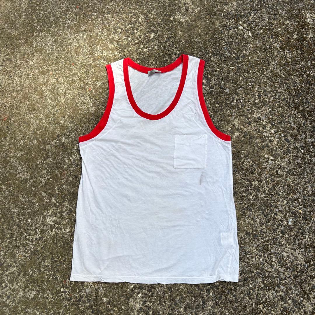 Dior HOMME タンクトップ エディ期 リンガー ノースリーブ ポケット