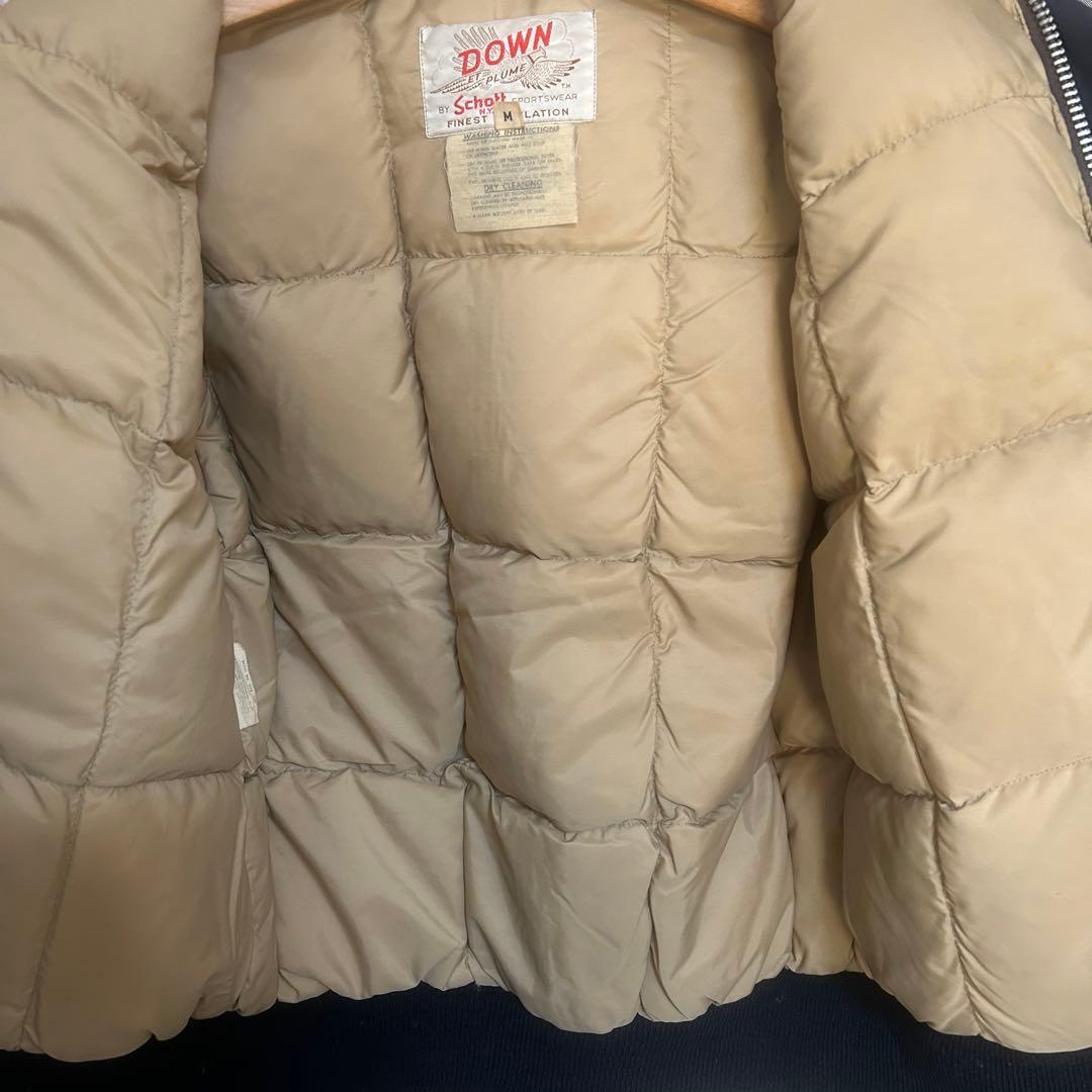 80’s USA製 ショット b-10ルック ダウンジャケット TALONジップ