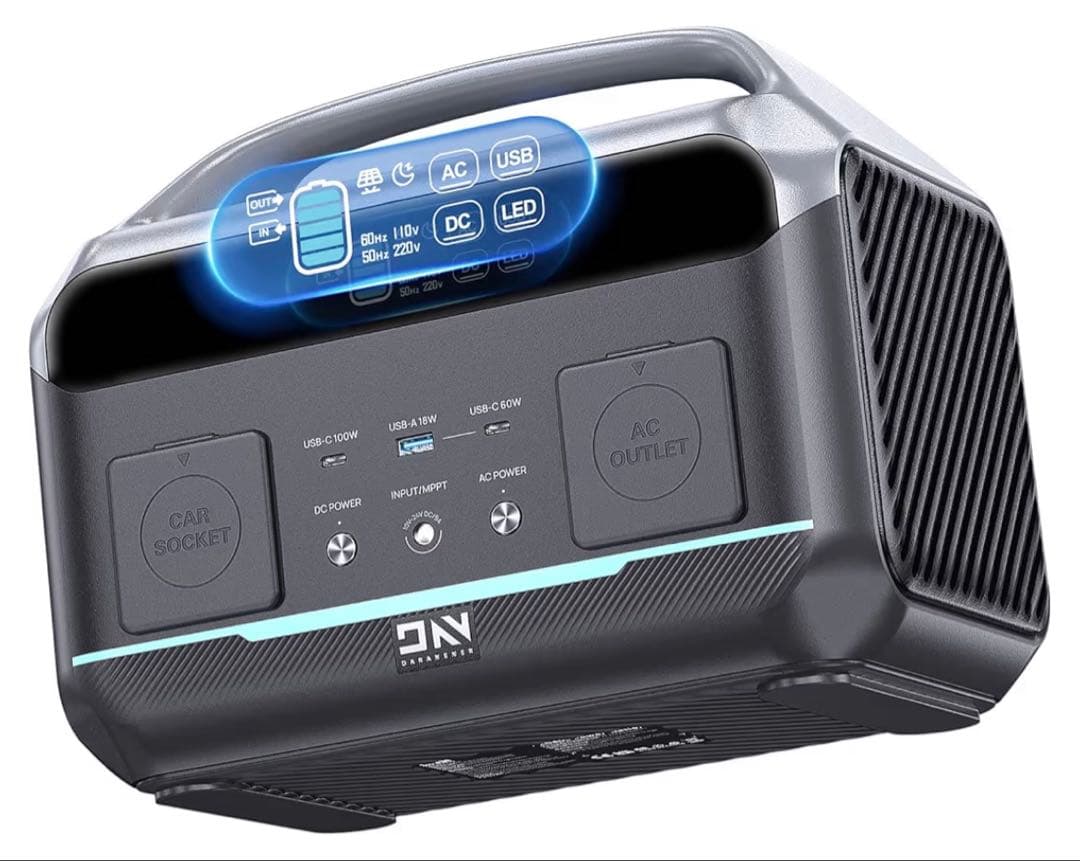 ✨新品✨ポータブル電源 PSE認証済 299wh/600W 高速充電 同時充電可