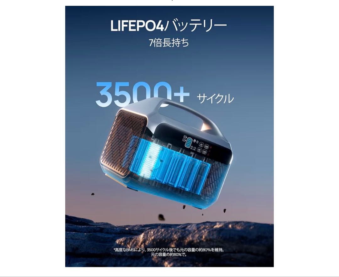 ✨新品✨ポータブル電源 PSE認証済 299wh/600W 高速充電 同時充電可