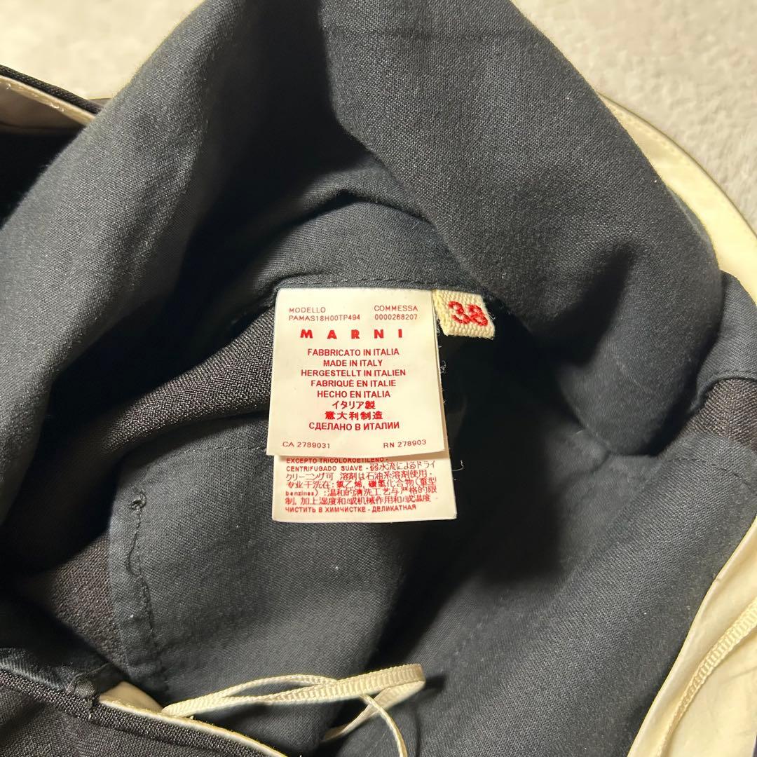 【美品】MARNI マルニ レディース ブーツカットパンツ フレア 38 伊製