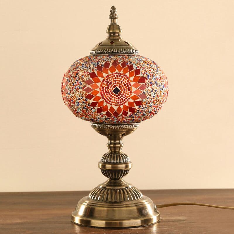 高品質 トルコのモザイク テーブルランプ