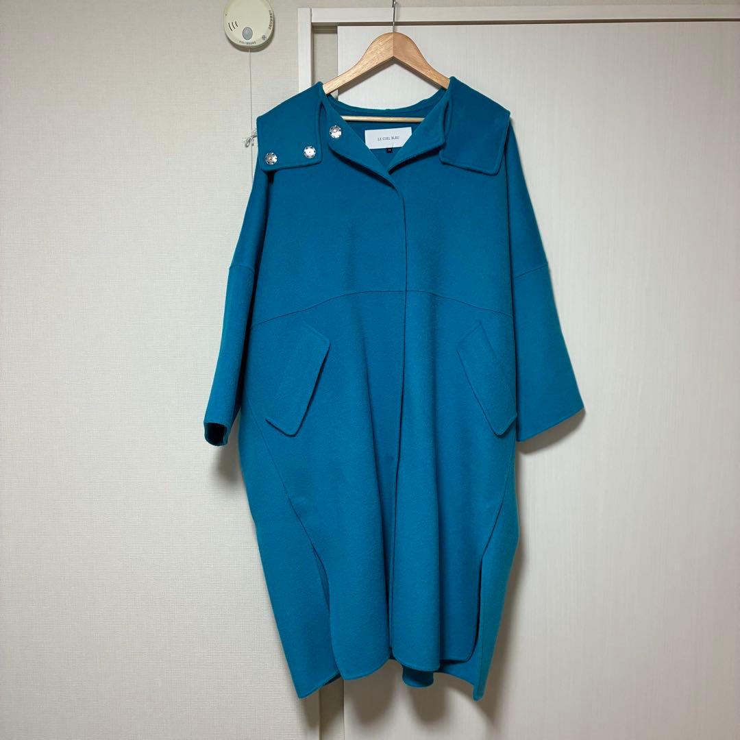 【着画あり】ルシェルブルー Hooded Over Coat 青
