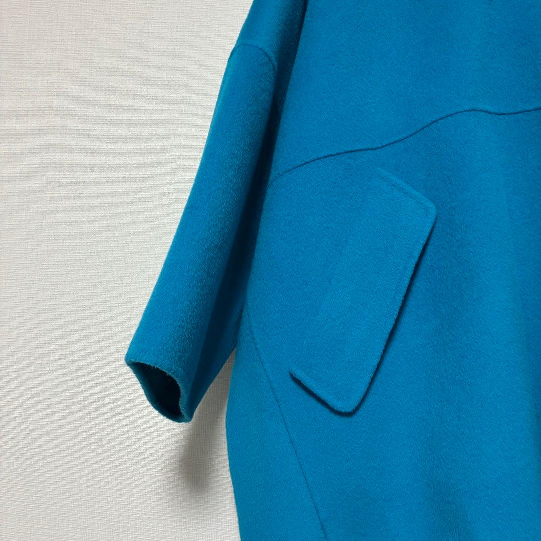 【着画あり】ルシェルブルー Hooded Over Coat 青