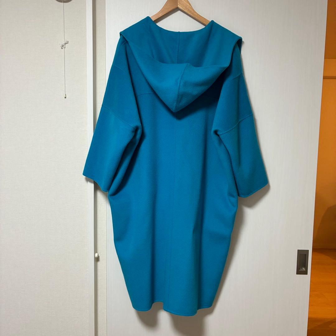 【着画あり】ルシェルブルー Hooded Over Coat 青