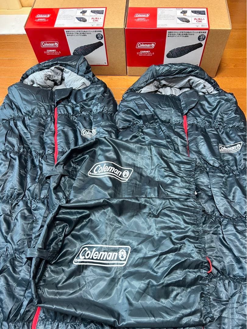 コールマン シュラフ 2つセット