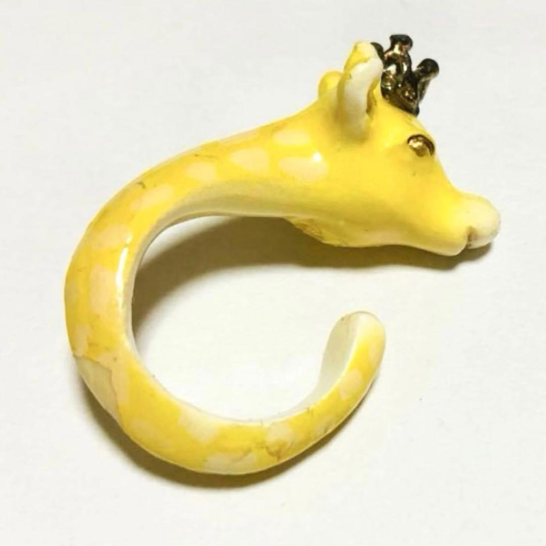 キリン指輪 トキメキ帝国の桃色ガブリエル リング　グレー レディース 動物 王冠