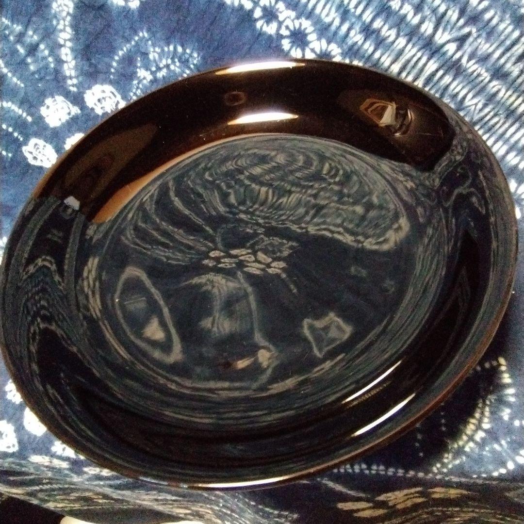 輪島塗　高台　八寸盛り　1客