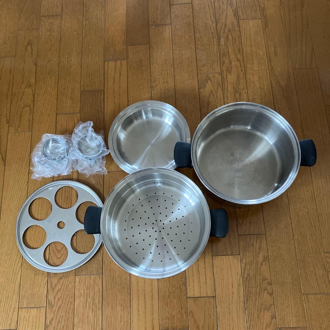 ステンレス蒸し器セット