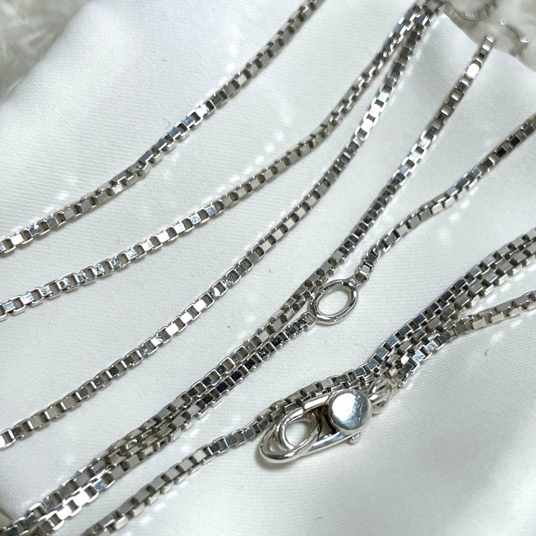 【極美品】グッチ　バンブーロングネックレス　シルバー925 箱、ポーチセット