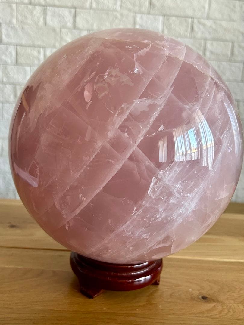 ローズクォーツ　特大　丸玉