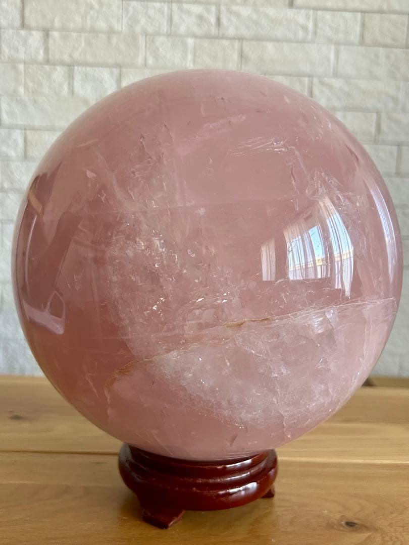 ローズクォーツ　特大　丸玉