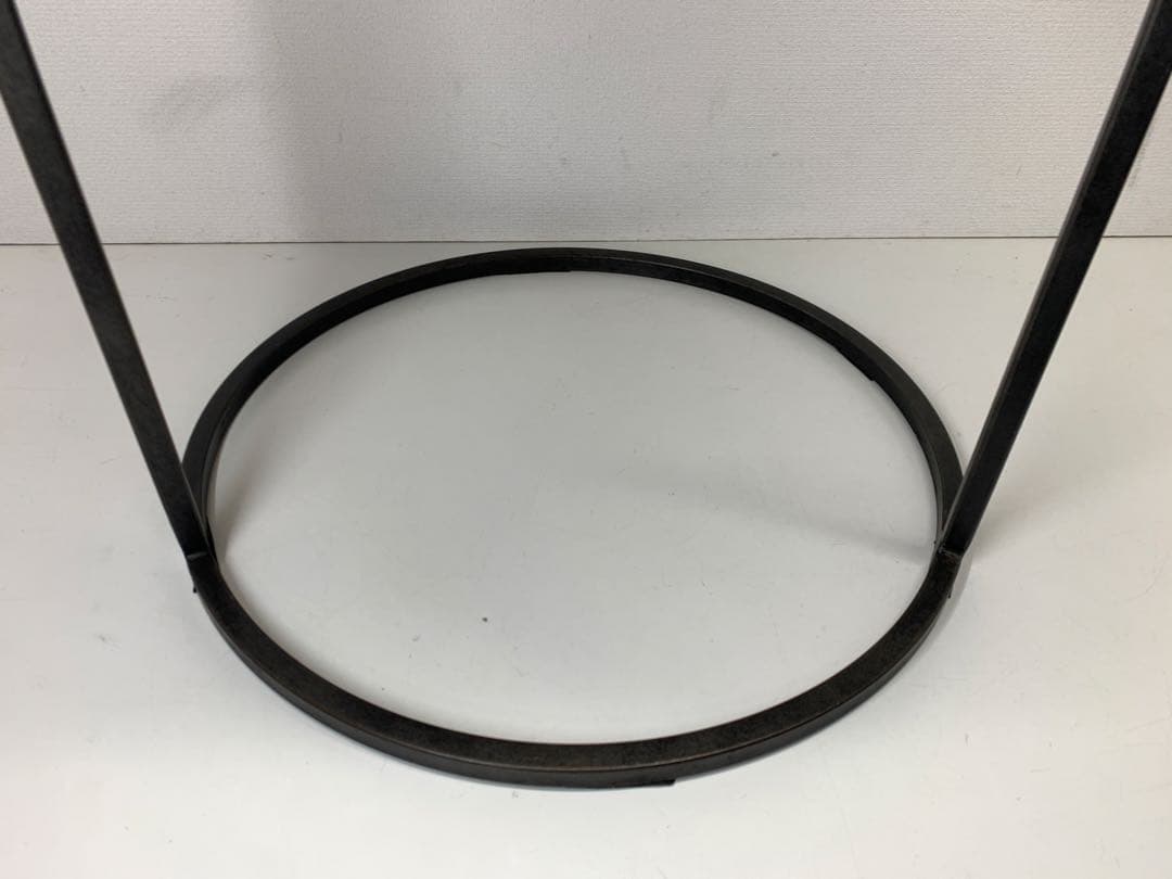 関家具 エルマ ラウンドサイドテーブル50 真鍮板 Φ50cm