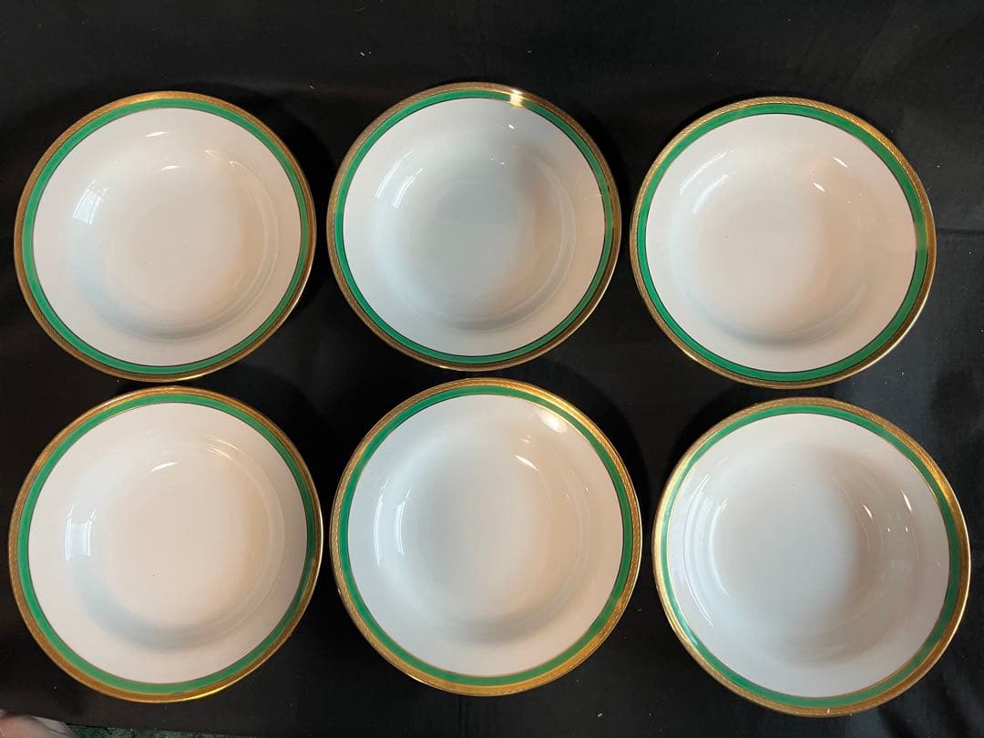 リチャードジノリ　パレルモグリーン　スーププレート　21.5cm