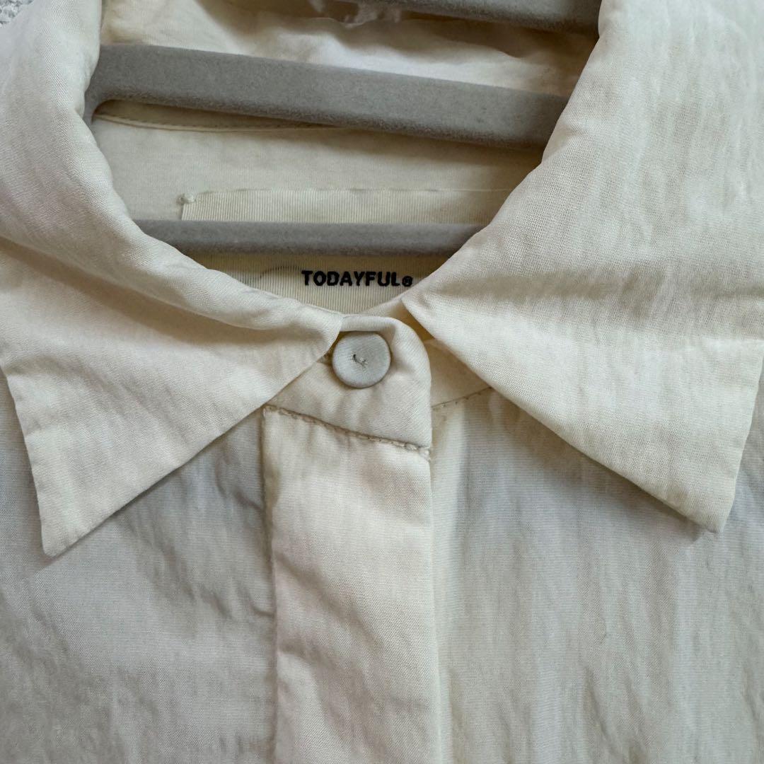 TODAYFUL Silky Pocket Shirts エクリュ 長袖シャツ