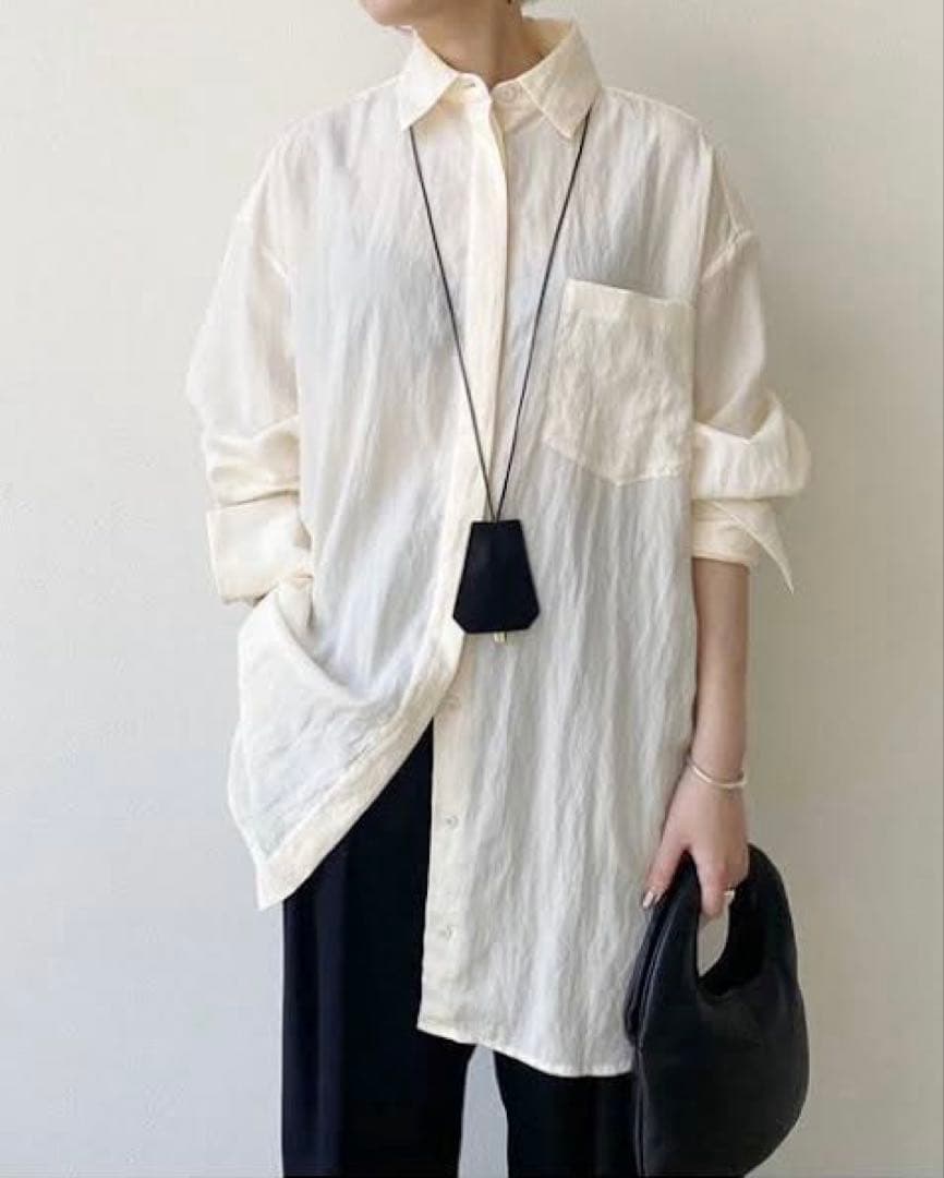 TODAYFUL Silky Pocket Shirts エクリュ 長袖シャツ
