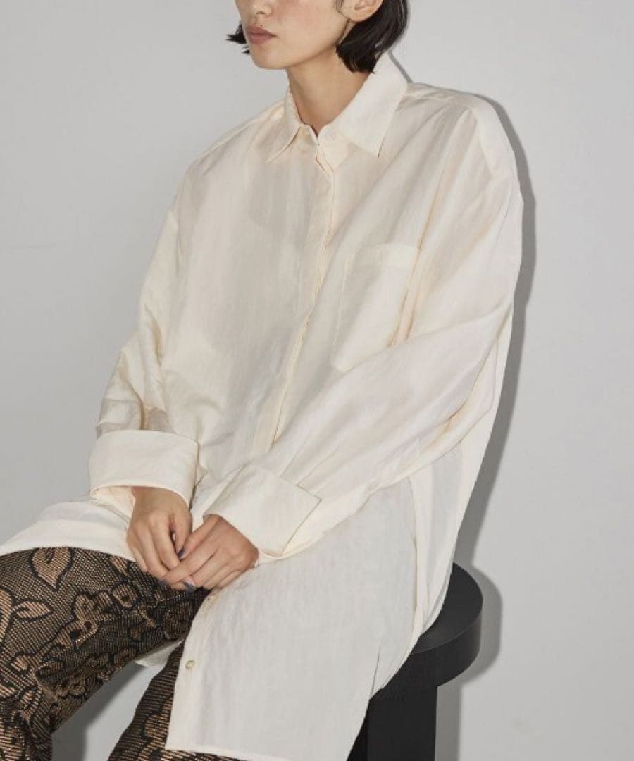 TODAYFUL Silky Pocket Shirts エクリュ 長袖シャツ