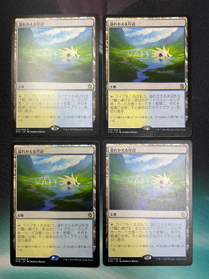 溢れかえる岸辺　日本語版 ４枚セット