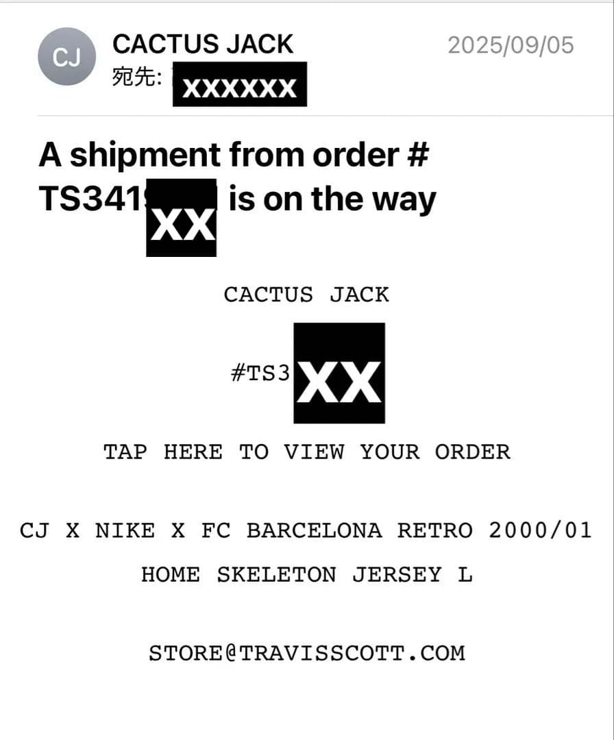ウェア Travis Scott FC Barcelona Cactus Jack L