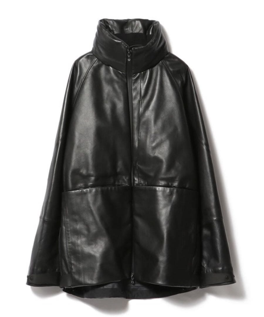 新品　定価14.3万円　ESTNATION / ラムレザーシェルパーカー