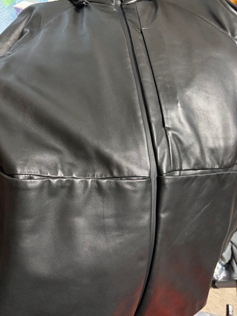 新品　定価14.3万円　ESTNATION / ラムレザーシェルパーカー