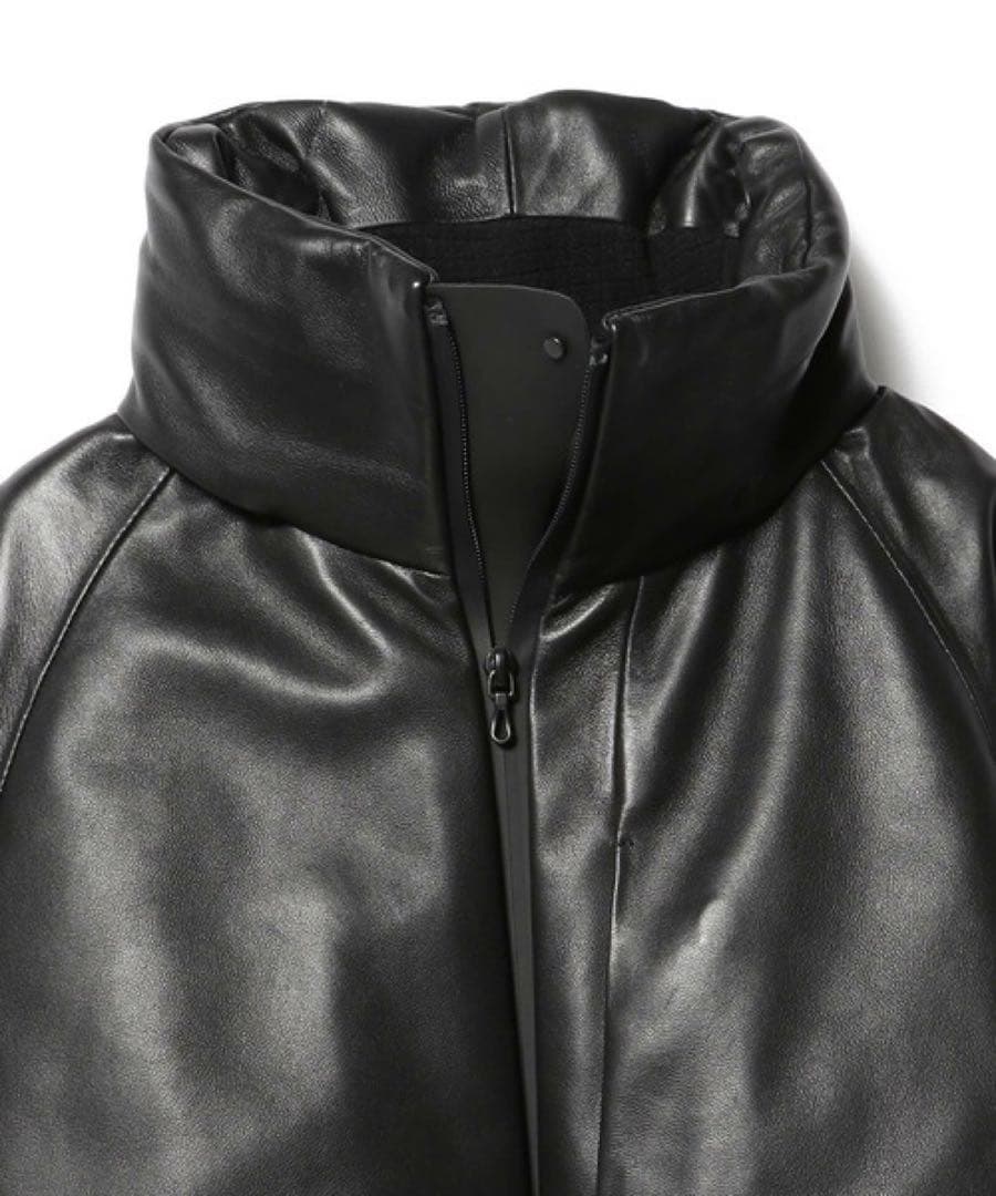 新品　定価14.3万円　ESTNATION / ラムレザーシェルパーカー