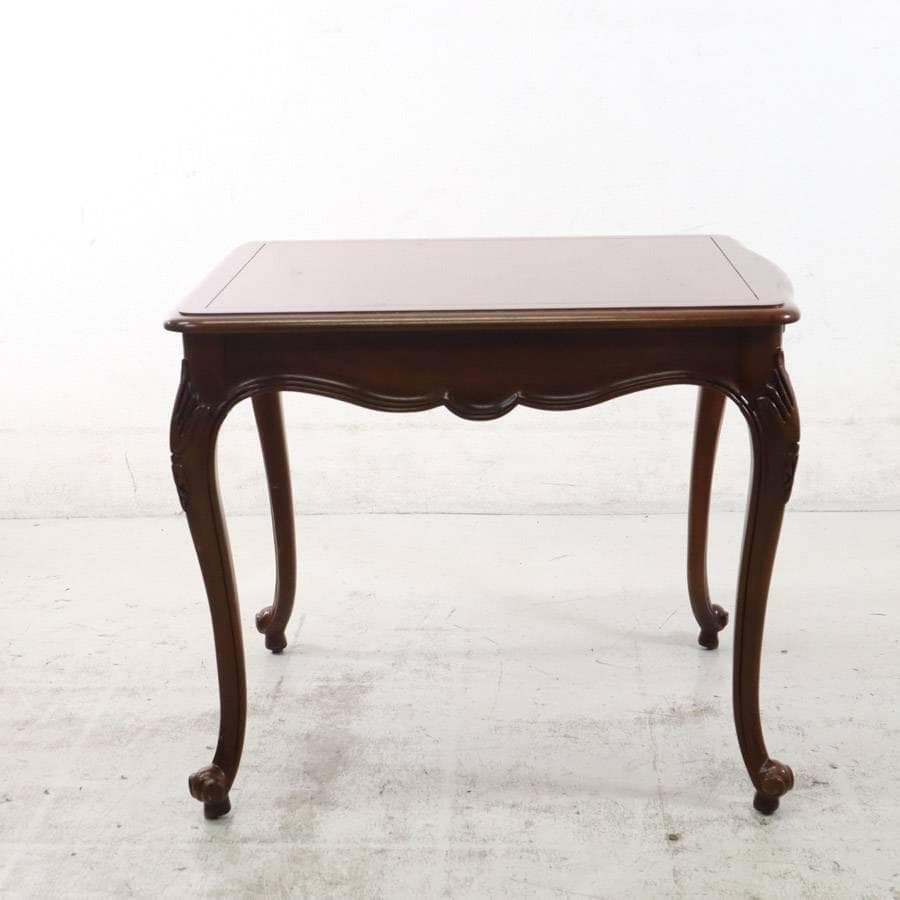 フレンチアンティーク調 サービングテーブル スライド天板付き サイドテーブル