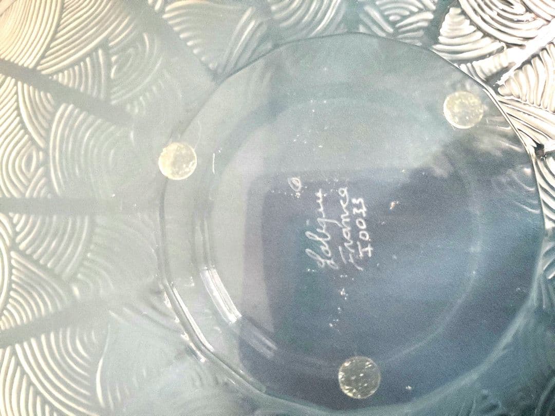 LALIQUE 波模様 クリスタル皿