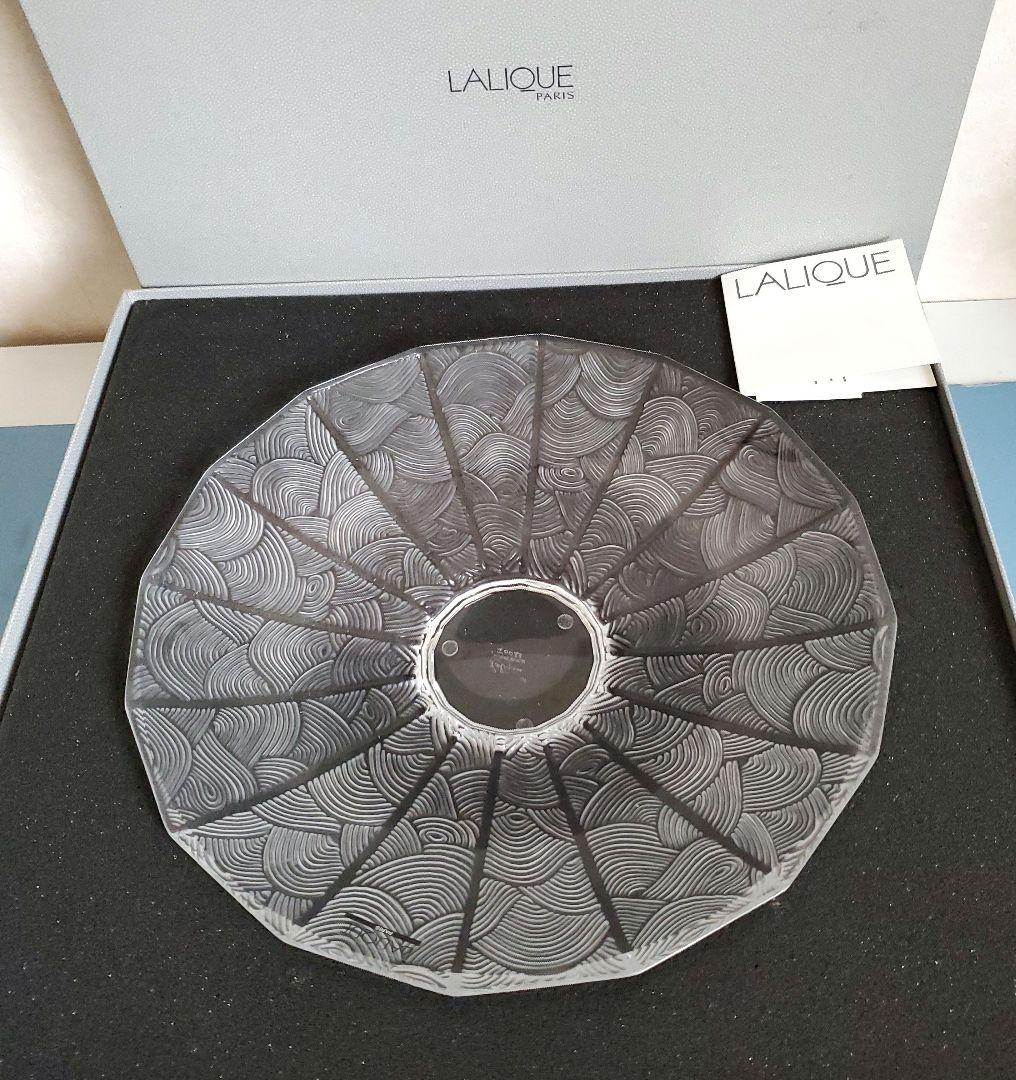 LALIQUE 波模様 クリスタル皿