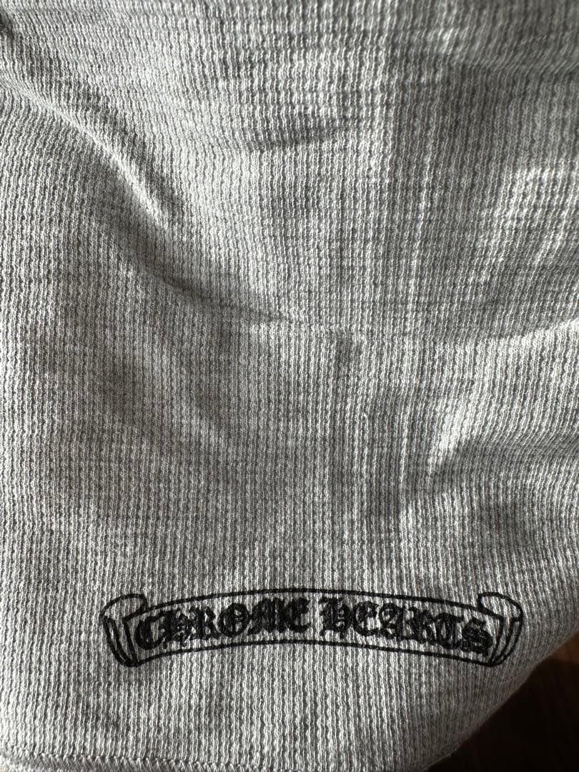 新品　未使用　CHROME HEARTS グレー長袖　サーマルカットソー