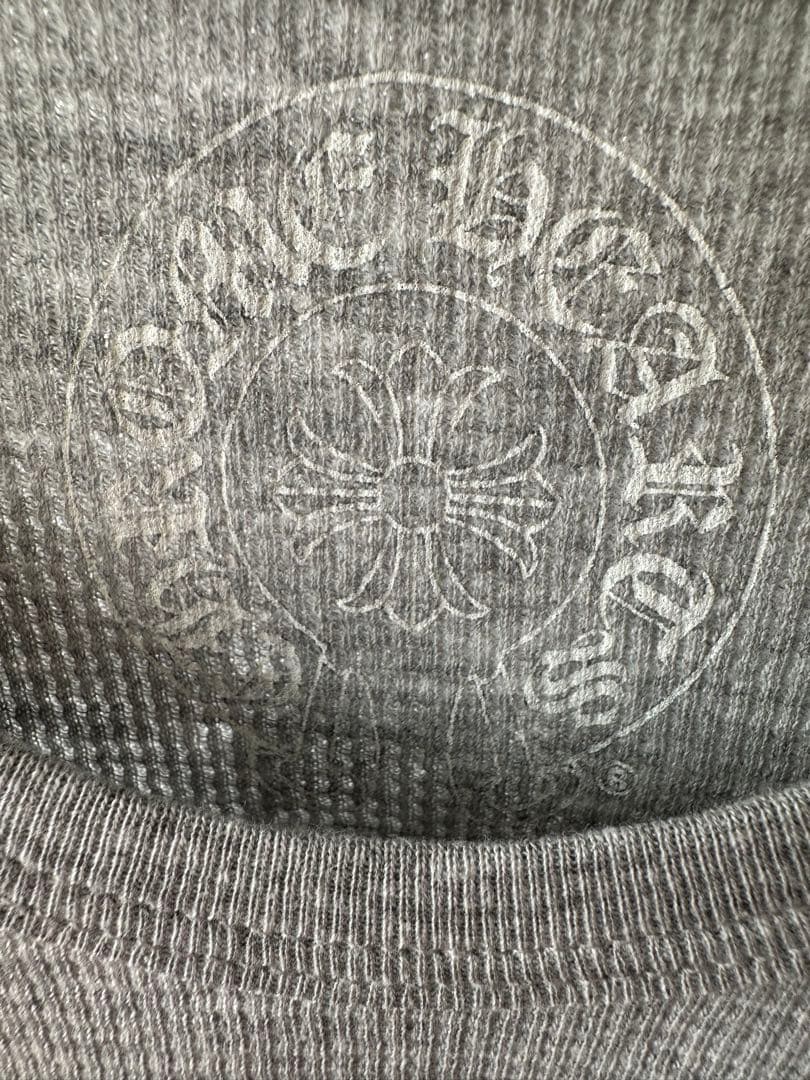 新品　未使用　CHROME HEARTS グレー長袖　サーマルカットソー